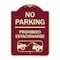 Signmission No Parking Prohibido Estacionarse W/ Car Tow Graphic Heavy-Gauge Alum Sign, 24" x 18", BU-1824-23597 A-DES-BU-1824-23597 - alternate 1
